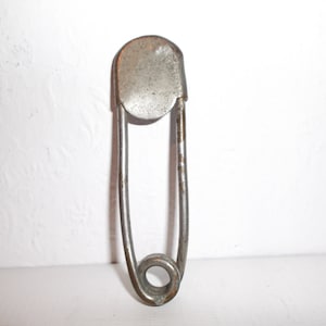 Antique Industrial Metal Pins Rare Extra Large Vintage Metal Steampunk Pin Laundry Pin