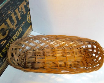 Cesta de pan francesa vintage