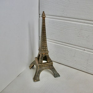 French Souvenir Metal Eiffel Tower Paris France Tour Eiffel Statue image 1