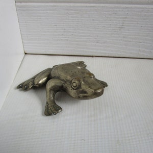 Antique Metal Frog Figurine