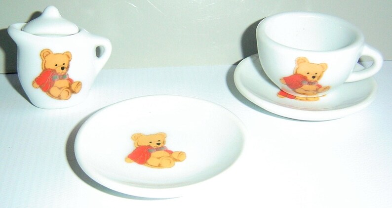 teddy bear tea set