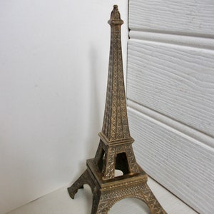 French Souvenir Metal Eiffel Tower Paris France Tour Eiffel Statue image 2