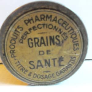 Antique French Apothecary Metal Tin Container Circa 1800&#39;s