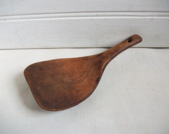 Antique Wood Butter Scoop Butter Churn Paddle