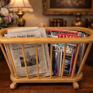 Vintage Magazine Rack - Etsy
