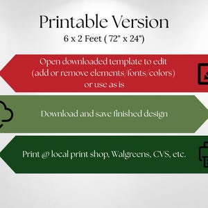 Christmas Cookie Exchange Banner Template | 5x3 DIY Projector Backdrop ...
