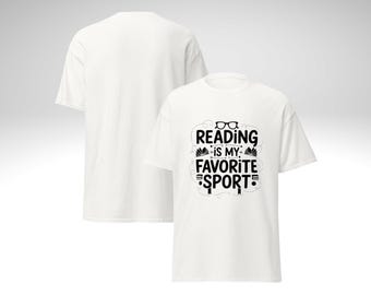 Reading Is My Favorite Sport T-Shirt for Book Lovers, Bookworm Gift,  Reader Apparel
