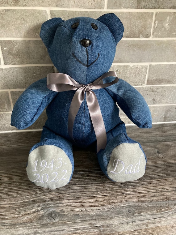 Memory Bear Handmade Personalised Keepsake Remembrance Bereavement