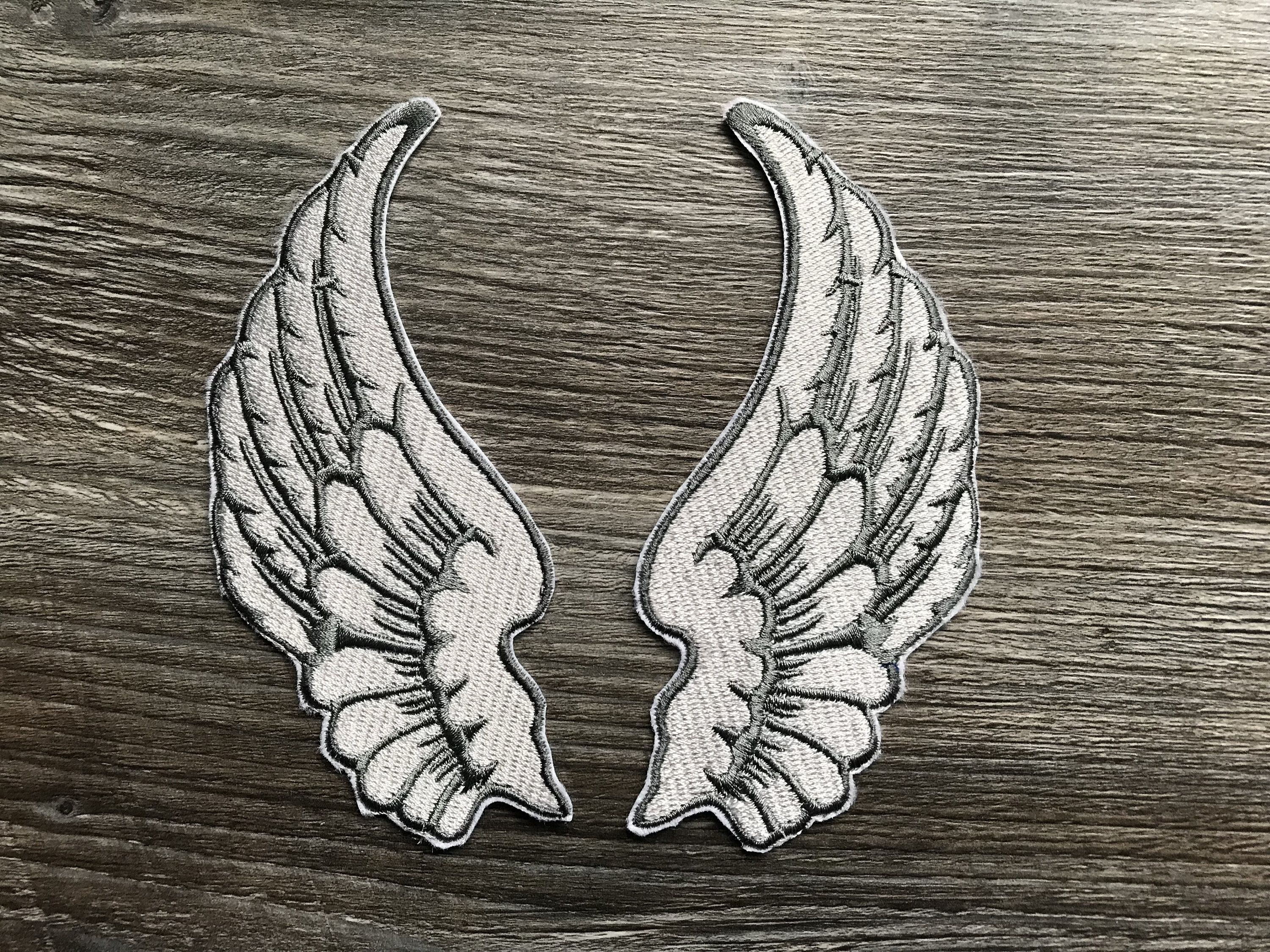 Abaodam 18pcs Angel Wings Accessories Angel Wing Ornament Bat Stickers  Wings Patches DIY Accessary Wing DIY Crafts Wing Iron on Patch Fabric Wings