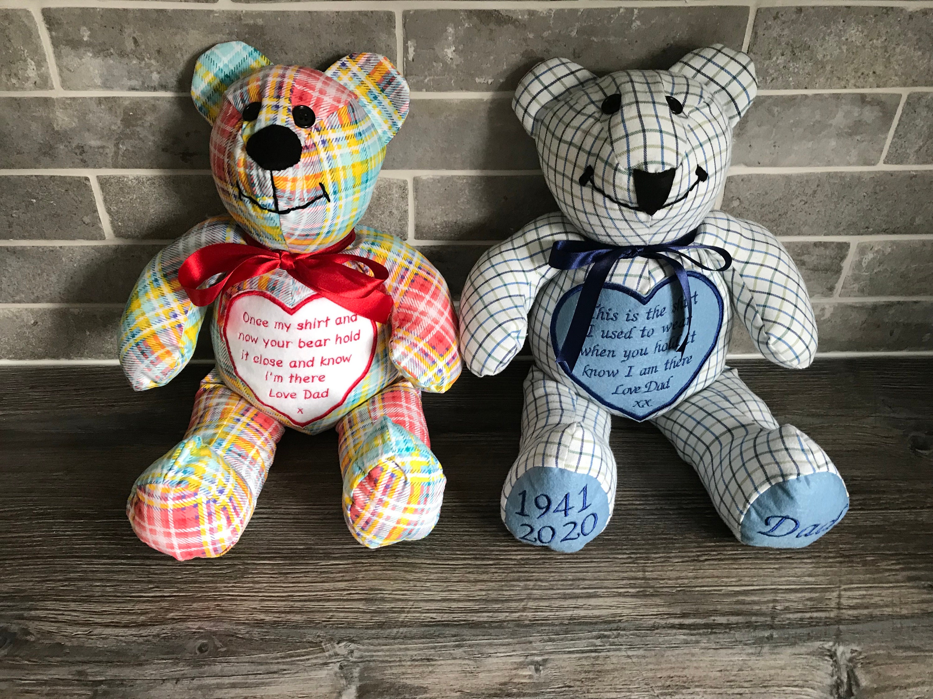 ❤︎memorial bear❤︎オーダー受付 Memory Bear Handmade Personalised Keepsake Remembrance Bereavement