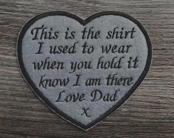Personalised memory patch cushion bear