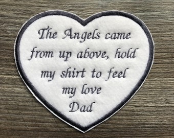 Personalised memory patch cushion bear