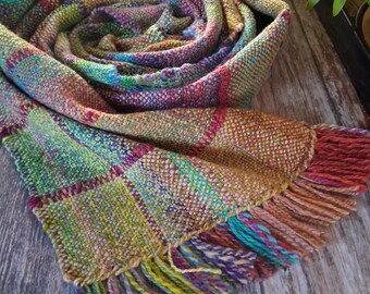 YESTERYEAR The LIBRARY SCARF,  A memory scarf woven for your imagination