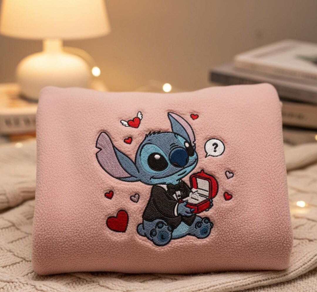 Stitch Custom Stitch Proposal Embroidery Design, - Etsy