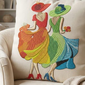 Elegant Fashion Ladies Embroidery Design