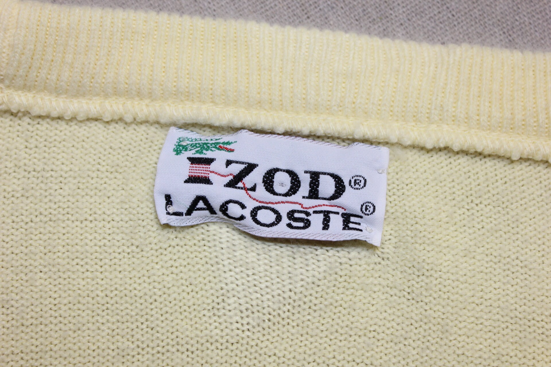 Vintage izod lacoste clearance labels