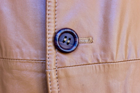 vintage 1970's -McGregor- Men's leather overcoat.… - image 2