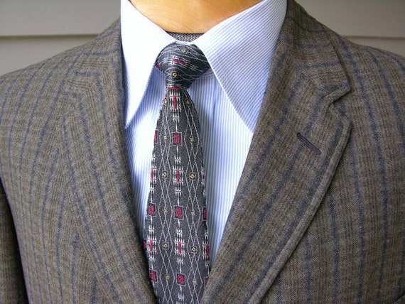 vintage early 1960's Men's Flannel sport coat by … - image 2