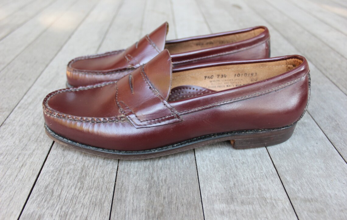 Vintage Bass Weejuns Penny Loafers. 'New Old Stock'. Etsy