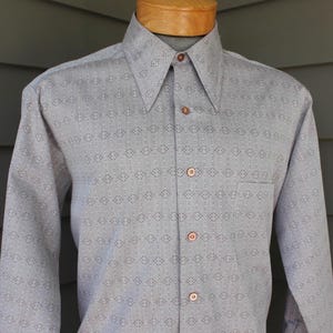 60s Big Collar Shirt - Etsy