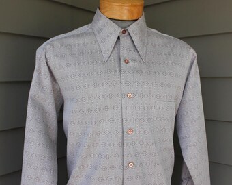 Vintage 60s Hampshire House Van Heusen Blue Blue Black Stripe