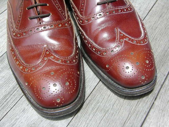 Vintage 1960's -stuart Mcguire- Wingtip Oxfords in Chestnut Vintage 1960's -stuart Mcguire- Wingtip Oxfords in Chestnut