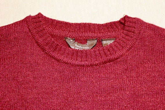vintage 1970's -Hudson's- Men's crew neck sweater… - image 4