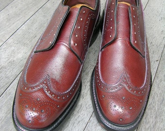 Vintage 1980's -florsheim- 'varsity' 20819 Long Wing Brogues