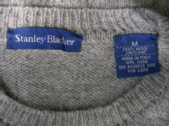 vintage 1970's -Stanley Blacker- Men's Shetland w… - image 4