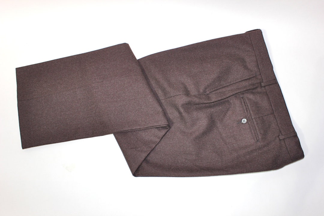 Pantalon Habillé Homme Brooks Brothers - Taille 34x32, 100% Coton, Couleur Verte - Neuf Avec étiquette