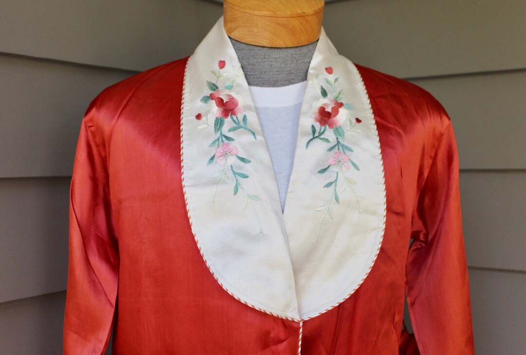 Vintage 40's - 50's Women's Dressing Robe. 'new Old Stock'. Rayon or ...
