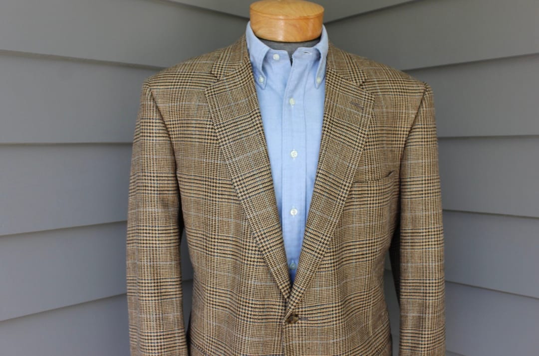 Vintage 90's -unknown Maker- Sport Coat. SB -2 Button, Darted