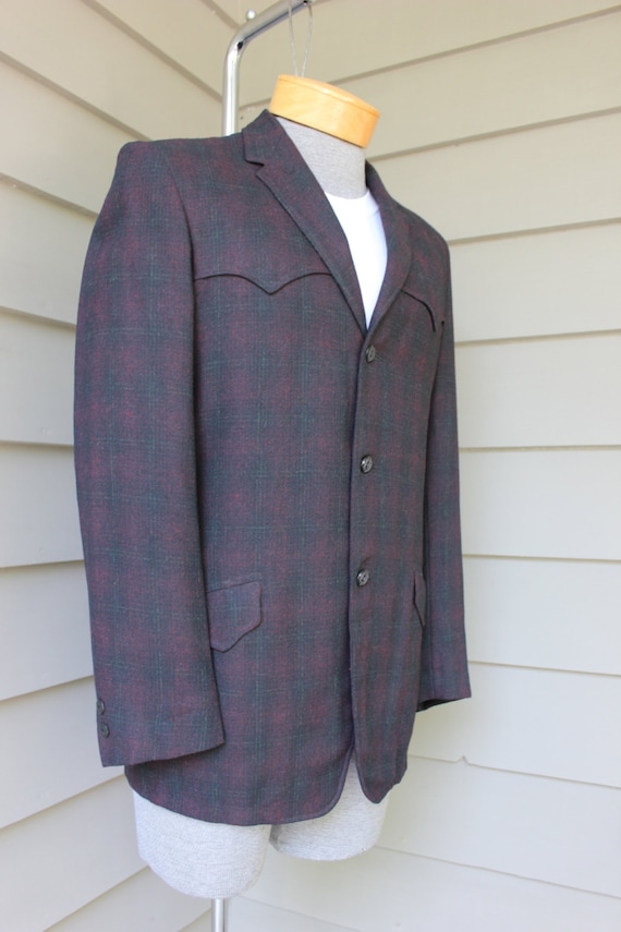 vintage 50's - 60's -Allen- Men's Western coat. Pu