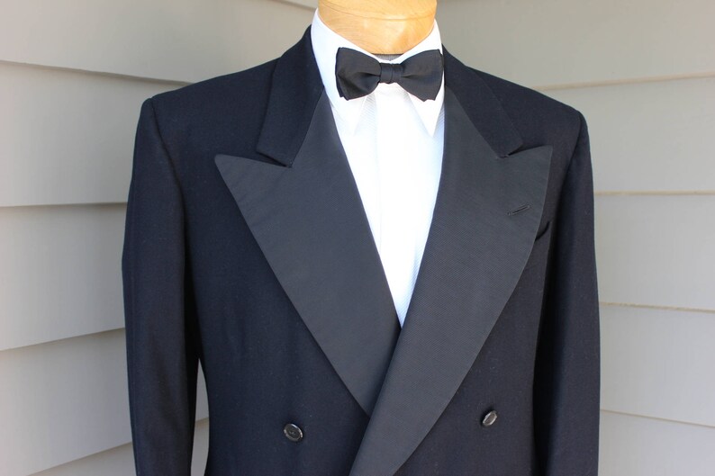 Vintage 1940's Men's Double Breasted Tuxedo Jacket. - Etsy