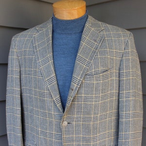 Sean John Tweed Blazer with Elbow Patches in Natural for Men