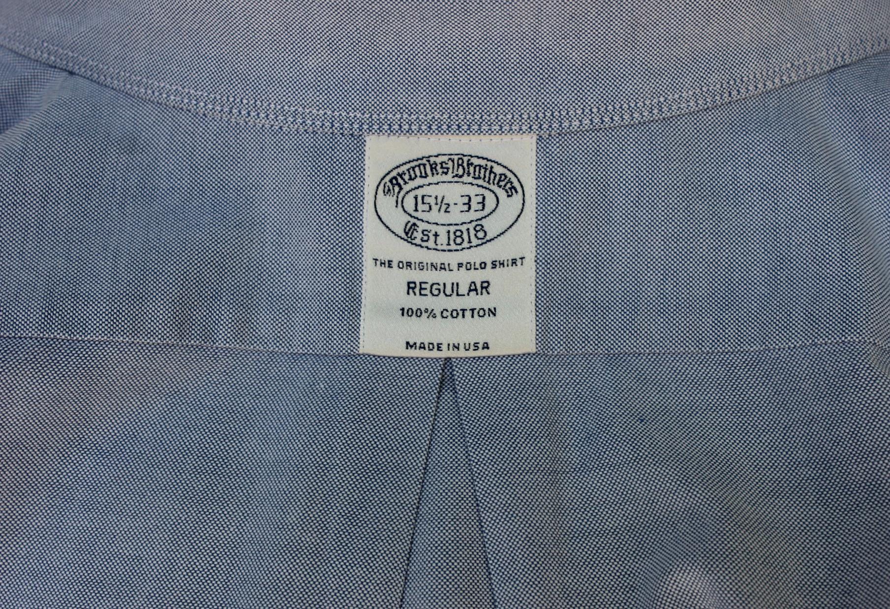 Newer 2000's -brooks Brothers- Men's Long Sleeve, Button Down