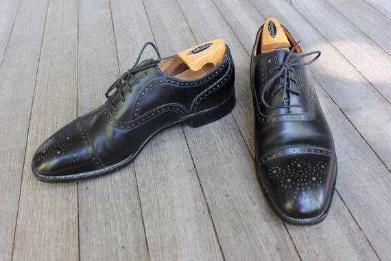 Vintage brooks Brothers Medallion Captoe Oxford Shoes. Peal - Etsy