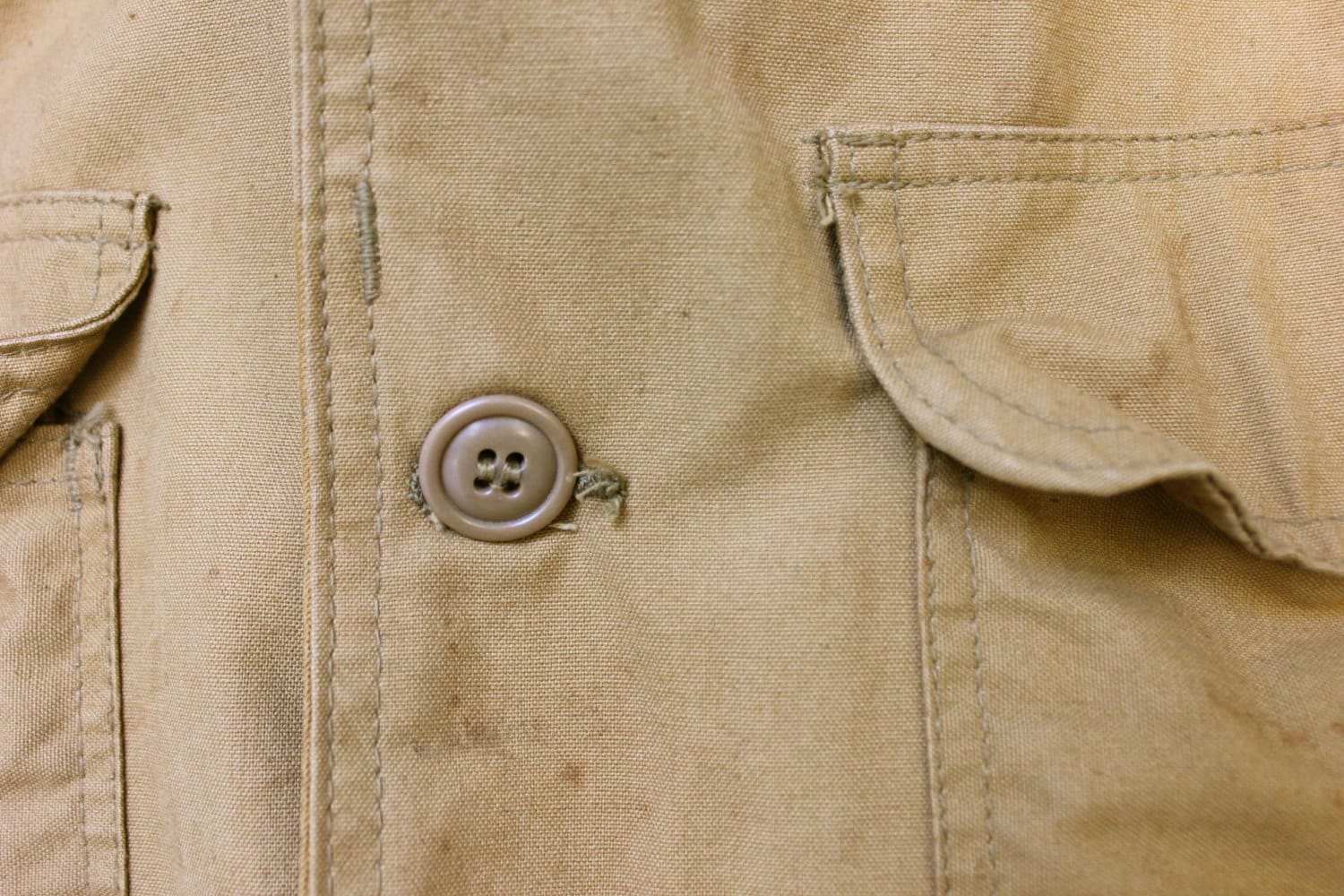 Vintage 50's - 60's -no Name- Men's Hunting Jacket W/ Game Pouch