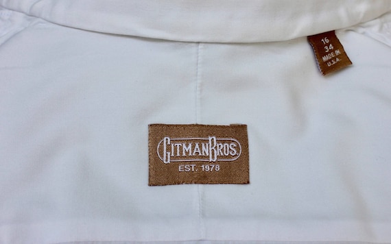 Gitman cinq PLIS EN VOL RASANT collar tuxedo Shirt 