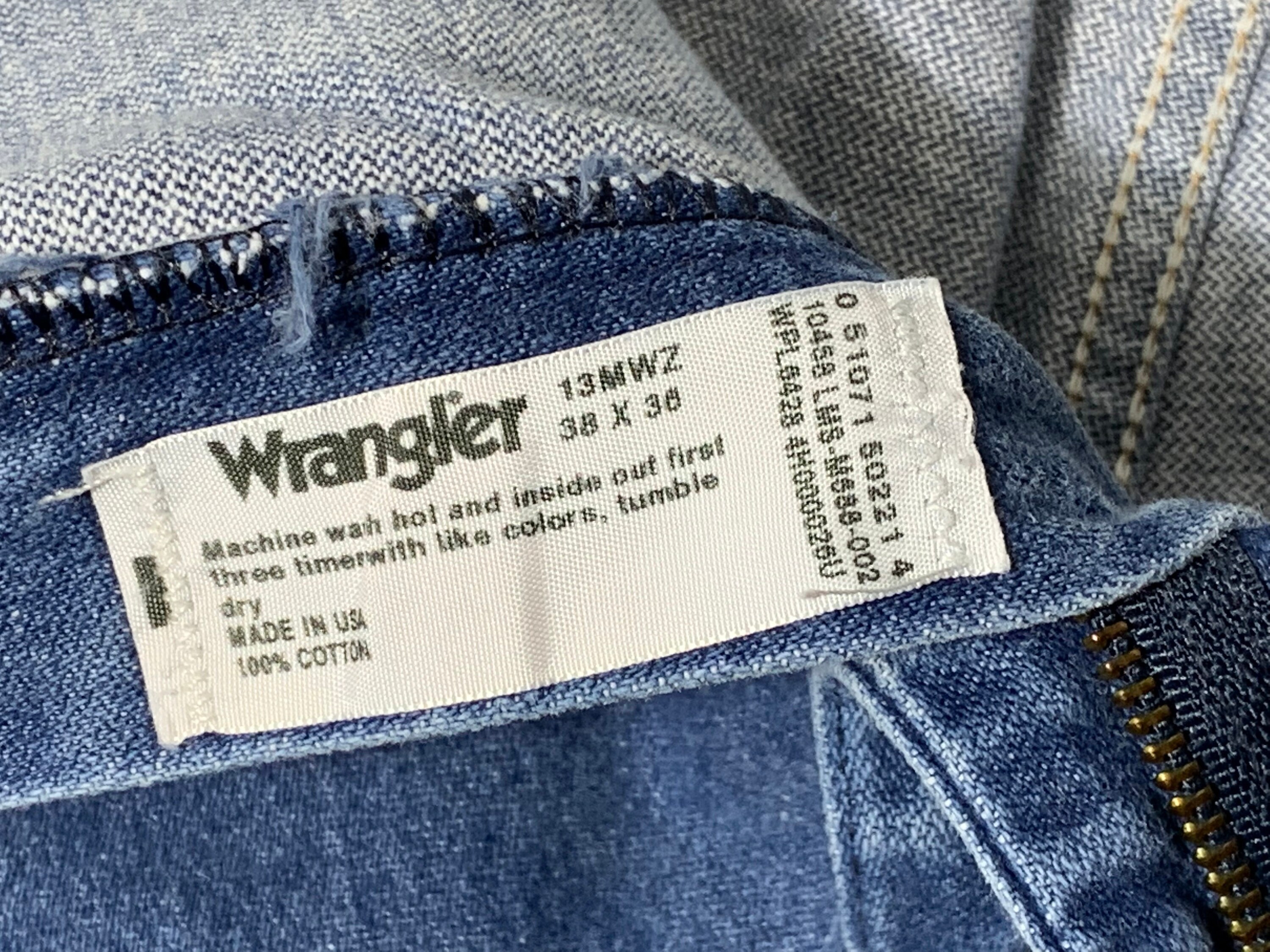 Vintage Wrangler Jeans 13MWZ Denim Blue Made in USA 70s 80s