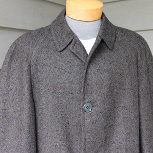 Vintage 1960's worsted-tex Men's Overcoat. Nubby - Etsy