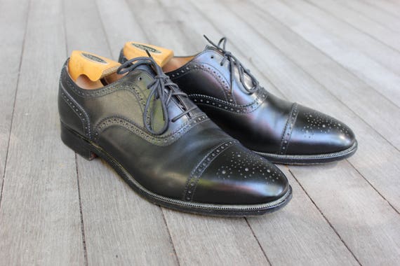 Vintage brooks Brothers Medallion Captoe Oxford Shoes. Peal - Etsy