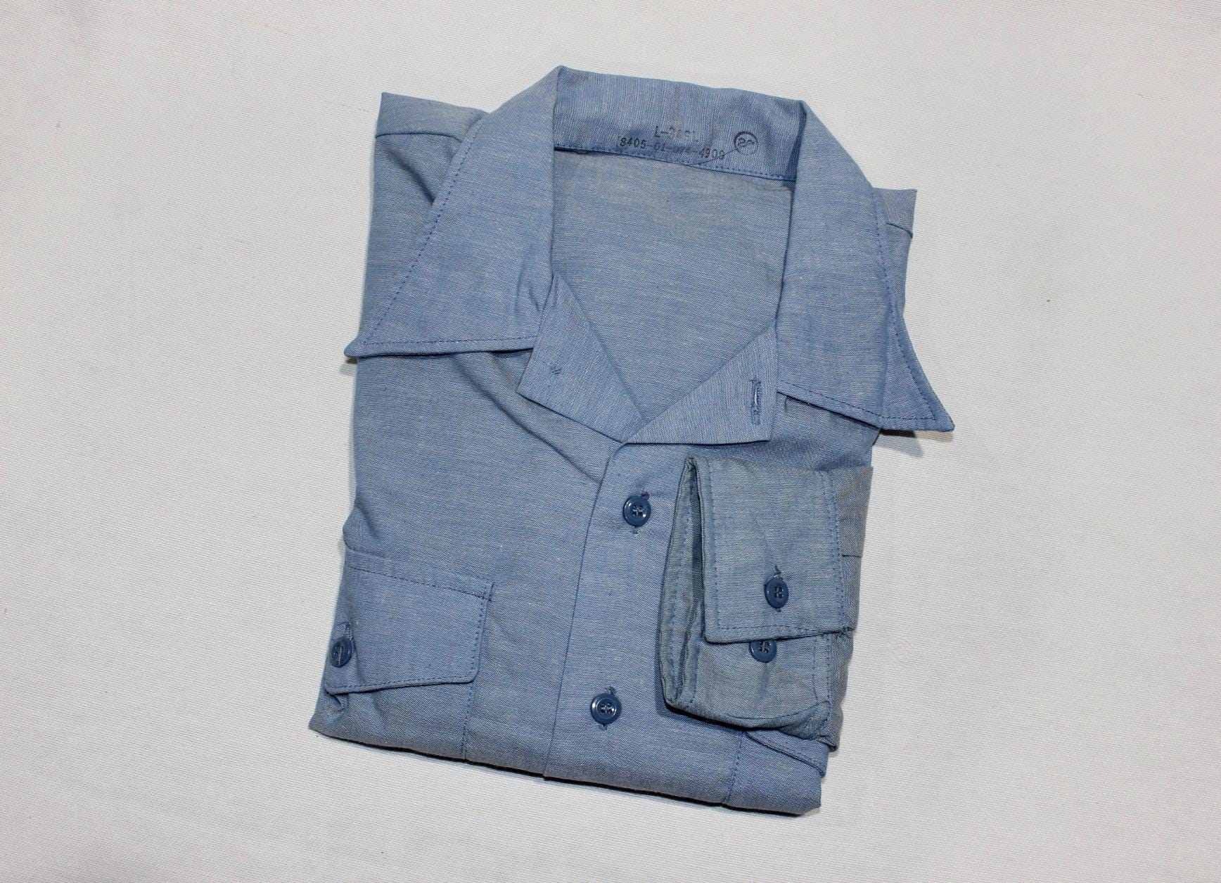 Vintage Blue Work Shirt - Etsy