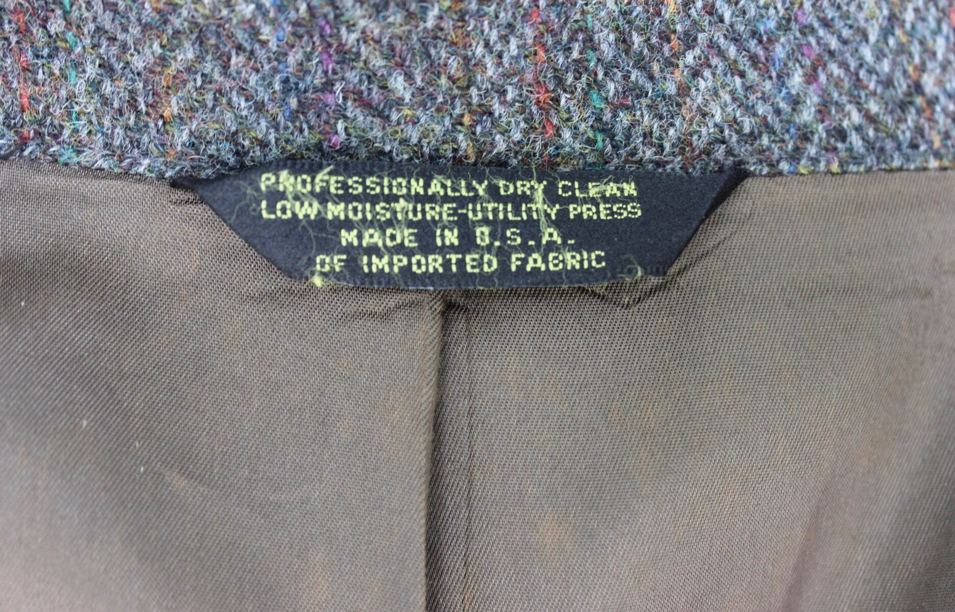 Veste blazer vintage homme Harris Tweed Cricketeer 100% laine, made in USA, taille M - Vêtements