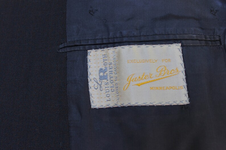 Louis Roth Vintage Early 1960's Men's -louis Roth- Suit Coat. Narrow Lapel ...