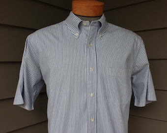 Vintage Brooks Brothers USA Made White Oxford Cloth Shirt OCBD 15