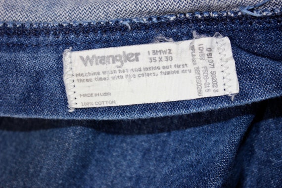 vintage 1980's -Wrangler- 13MWZ Blue jeans. Origi… - image 4
