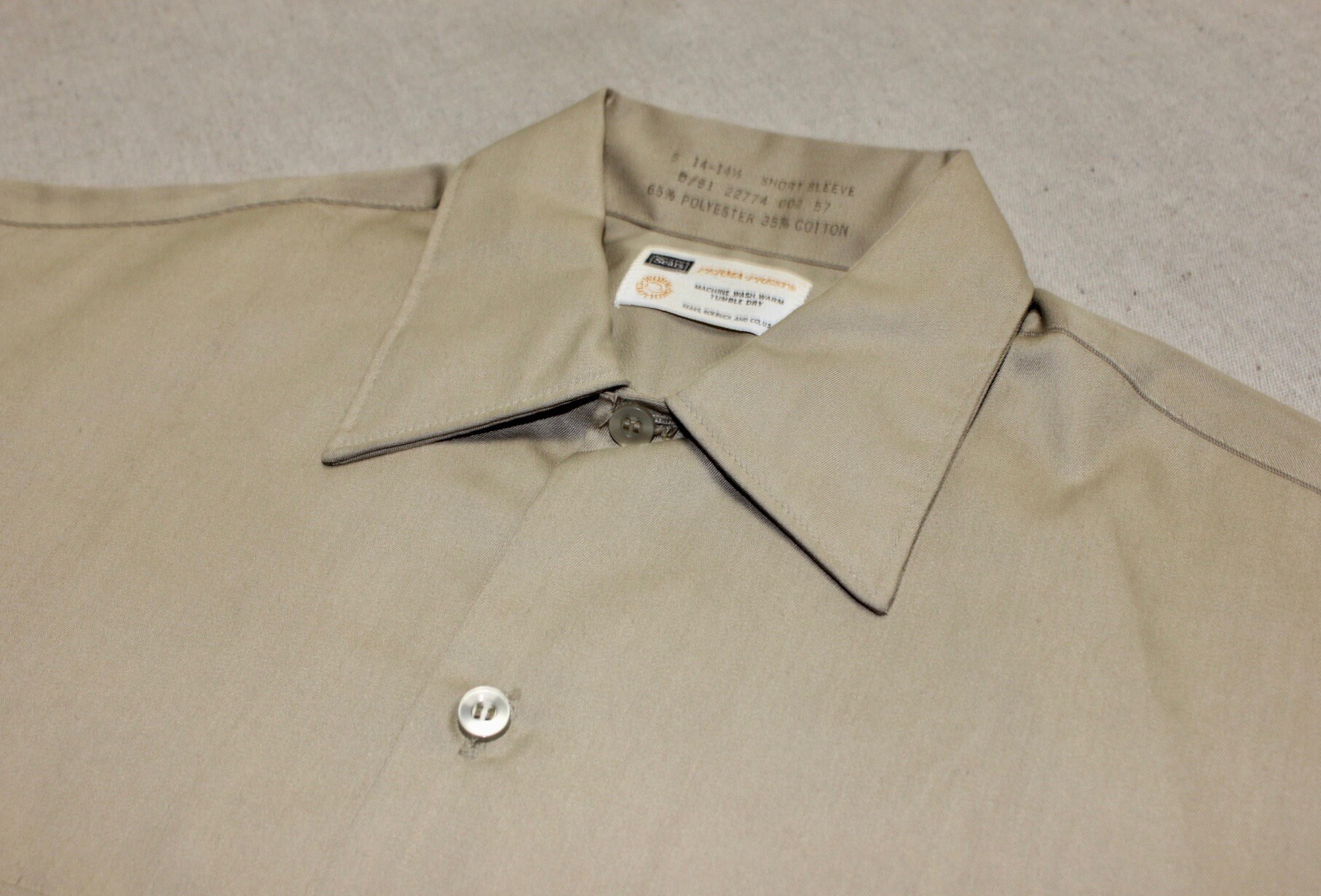 70'S Lee short sleeve work shirt, men's M, vintage /eaa448605