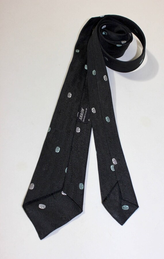 vintage 50's - 60's -Arrow- Narrow neck tie. 'Flo… - image 3