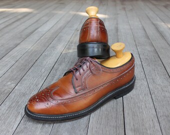 50s crosby square brown U wing tip